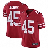 Nike Men & Women & Youth 49ers 45 Tarvarius Moore Red NFL Vapor Untouchable Limited Jersey,baseball caps,new era cap wholesale,wholesale hats